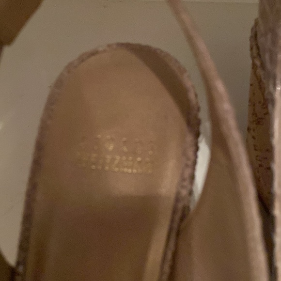 Stuart Weitzman Snakeskin PeepToe wedges. Like brand new . Worn very few times - Picture 6 of 6